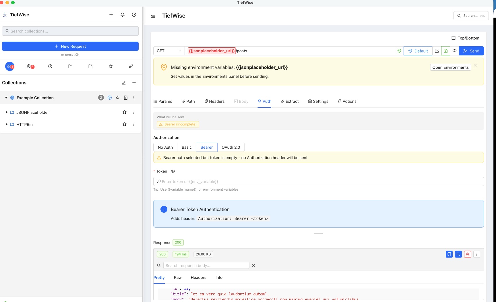 TiefWise Auth Support